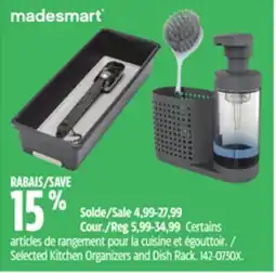 Canadian Tire Selected Kitchen Organizers and Dish Rack offer