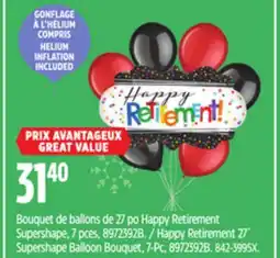 Canadian Tire Happy Retirement 27˝ Supershape Balloon Bouquet, 7-Pc, 8972392B offer