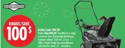 Canadian Tire Briggs & Stratton 208cc Single-Stage Gas Snowblower with Electric Start, 22˝ offer