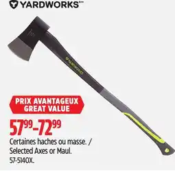 Canadian Tire Selected Axes or Maul offer