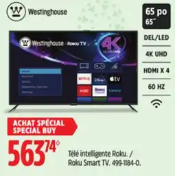 Canadian Tire Westinghouse Roku Smart TV offer