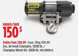 Canadian Tire Champion Winch Kit offer