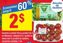 Maxi TOMATES COCKTAIL 454 G OU LAITUE GEN V, 2 UN offer