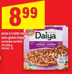 Maxi PIZZA À CROÛTE MINCE SANS GLUTEN DAIYA, 331-550 g offer