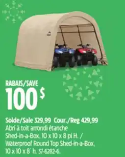 Canadian Tire Waterproof Round Top Shed-in-a-Box offer