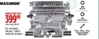 Canadian Tire MAXIMUM 346pces offer