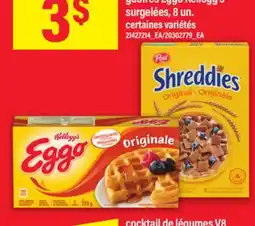 Maxi CÉRÉALES POST 282-525 G OU GAUFRES EGGO KELLOGG'S SURGELÉES, 8 UN offer