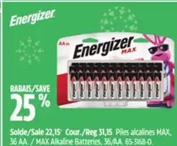 Canadian Tire MAX Alkaline Batteries, 36/AA offer