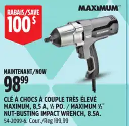 Canadian Tire MAXIMUM 1⁄2˝ NUT-BUSTING IMPACT WRENCH, 8.5A offer