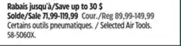 Canadian Tire Ingersoll Selected Air Tools offer