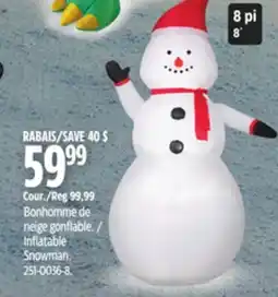 Canadian Tire Inflatable Snowman offer