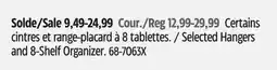 Canadian Tire Selected Hangers and 8-Shelf Organizer offer