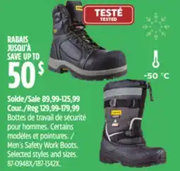Canadian Tire Stanley Men's Safety Work Boots offer
