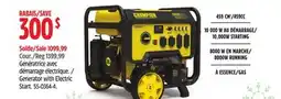 Canadian Tire Champion Portable Generator with Electric Start & Volt Guard Prevention offer
