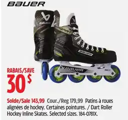 Canadian Tire Bauer Dart Roller Hockey Inline Skates offer