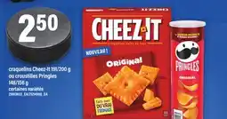Maxi CRAQUELINS CHEEZ-IT, 191/200 G OU CROUSTILLES PRINGLES, 148/156 G offer