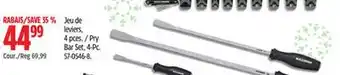 Canadian Tire Maximum Pry Bar Set, 4-Pc offer