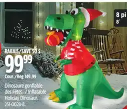 Canadian Tire Gemmy Airblown Inflatable Holiday Dinosaur offer