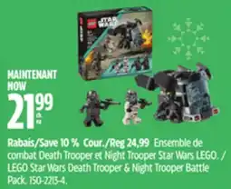 Canadian Tire LEGO Star Ware Death Trooper & Night Trooper Battle Pack offer