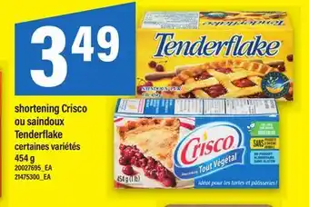Maxi SHORTENING CRISCO OU SAINDOUX TENDERFLAKE, 454 G offer