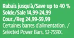 Canadian Tire Selected Power Bars offer