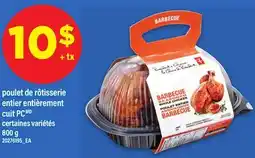 Maxi POULET DE RÔTISSERIE ENTIER ENTIÈREMENT CUIT PC, 800 g offer