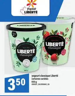 Maxi YOGOURT CLASSIQUE LIBERTÉ 650 g offer