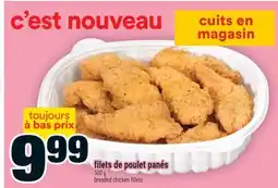 Super C FILETS DE POULET PANÉS | BREADED CHICKEN FILLETS offer