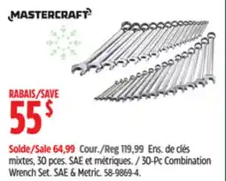Canadian Tire 30-Pc Combination Wrench Set offer