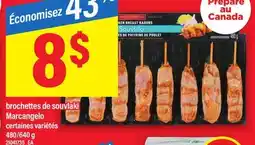 Maxi BROCHETTES DE SOUVLAKI MARCANGELO, 480/640 g offer