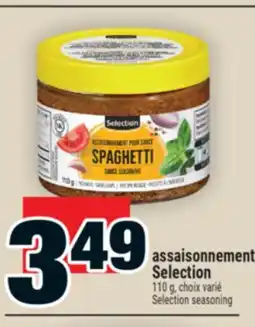 Super C ASSAISONNEMENT SELECTION | SELECTION SEASONING offer