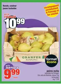 Super C POIRES ROCHA | ROCHA PEARS, 2 KG offer