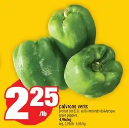 Super C poivrons verts | green peppers offer