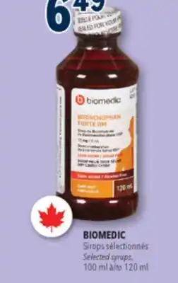 Familiprix Biomedic dry cough syrup bronchophan forte dm 120ml offer