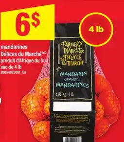 Maxi MANDARINES DÉLICES DU MARCHÉ, sac de 4 lb offer