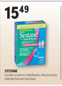 Familiprix SYSTANE, Selected lubricant eye drops offer