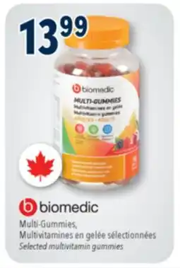 Familiprix BIOMEDIC, Selected multivitamin gummies offer
