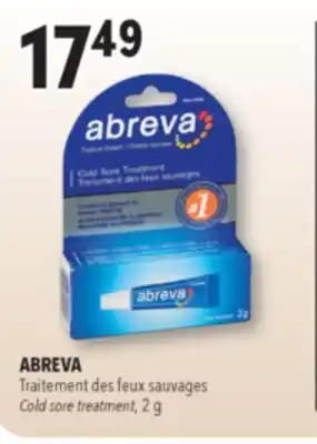 Familiprix ABREVA Cold sore treatment, 2 g offer