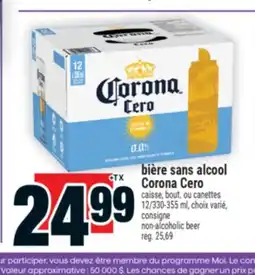 Super C BIÈRE SANS ALCOOL CORONA CERO, 12/330-355 ML offer