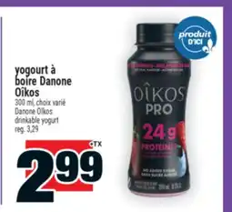 Super C yogourt à boire Danone Oîkos | Danone Oîkos drinkable yogurt offer
