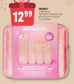 Familiprix MONDAY, Gift set, Moisturizing hair and body, 5 pieces offer
