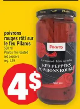 Super C poivrons rouges rôti sur le feu Pilaros | Pilaros fire roasted red peppers offer