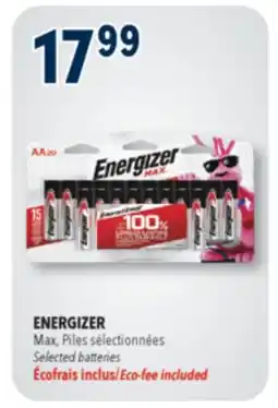 Familiprix ENERGIZER, Max, Selected batteries offer