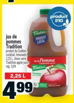 Super C jus de pommes Tradition | Tradition apple juice offer