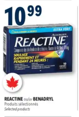 Familiprix REACTINE Selected products offer