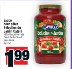 Super C sauce pour pâtes Sélection du Jardin Catelli | Catelli Garden Select pasta sauce offer