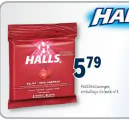 Familiprix HALLS, Lozenges pack of 4 offer