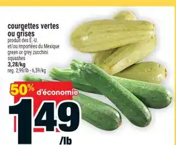 Super C COURGETTES VERTES OU GRISES | GREEN OR GREY ZUCCHINI SQUASHES offer