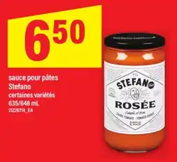 Maxi SAUCE POUR PÂTES STEFANO, 635/648 mL offer