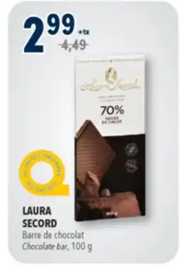 Familiprix LAURA SECORD, Chocolate bar, 100 g offer